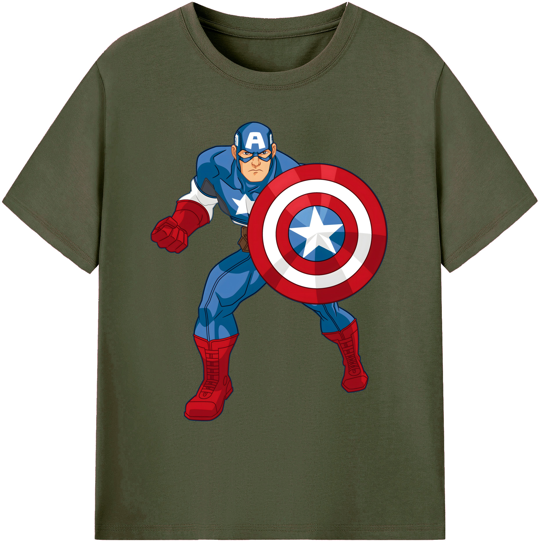（画像用） アベンジャーズ The Avengers 綿100％ メンズ半袖Tシャツ｜肌触りやわらか＆通気性